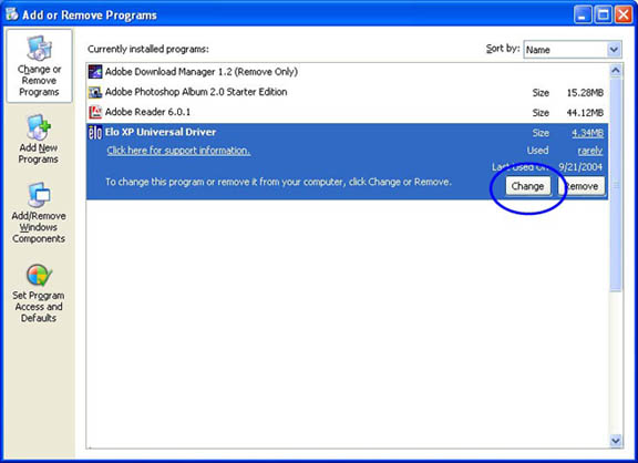 Change option from Add/Remove