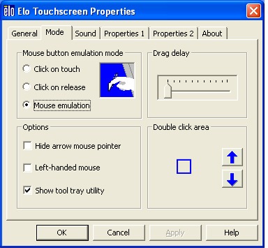 Control Panel Mode tab